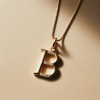 Pandantiv litera B cu diamante de 0.10ct