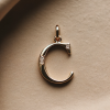 Pandantiv litera C cu diamante de 0.03ct