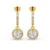 Cercei din aur cu diamante lab de 2.24ct