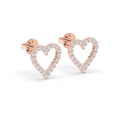 Cercei din aur cu diamante naturale de 0.50ct