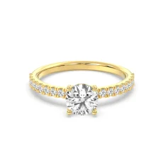 Inel din aur de 18K cu diamante lab de 1.28ct