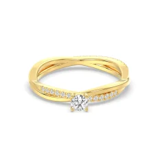 Inel din aur de 18K cu diamante naturale de 0.34ct