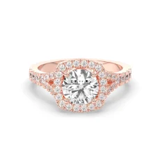 Inel din aur 18K cu diamante lab