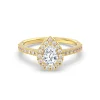 Inel din aur de 14K cu diamante de laborator de 1.04ct