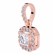 Pandantiv din aur cu diamante lab de 1.05ct