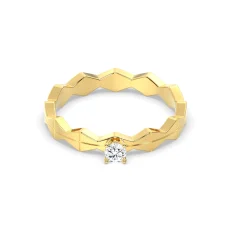 Inel din aur de 18K cu diamant natural de 0.11ct