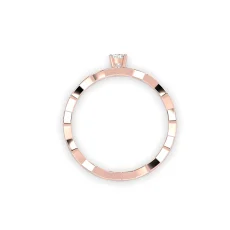 Inel din aur de 18K cu diamant natural de 0.11ct