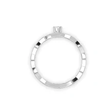 Inel din aur de 18K cu diamant natural de 0.11ct