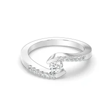 Inel din aur de 14K cu diamante naturale de 0.36ct