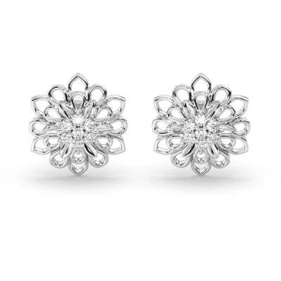 Cercei din aur cu diamante lab de 0.42ct