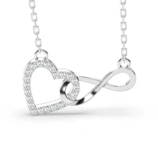 Pandantiv din aur cu diamante lab de 0.19ct