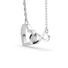 Pandantiv din aur cu diamante lab de 0.19ct