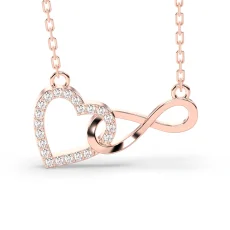 Pandantiv din aur cu diamante lab de 0.19ct