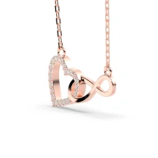 Pandantiv din aur cu diamante lab de 0.19ct