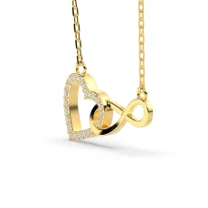 Pandantiv din aur cu diamante lab de 0.19ct