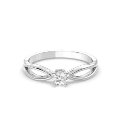 Inel din aur de 14K cu diamant natural de 0.16ct