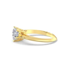 Inel din aur de 14K cu diamant lab de 0.26ct
