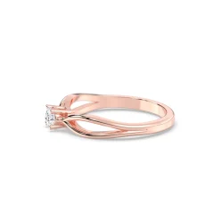 Inel din aur de 14K cu diamant natural de 0.16ct