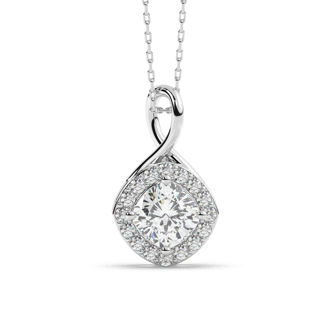Pandantiv din aur cu diamant lab central de 1.42ct - imagine 7