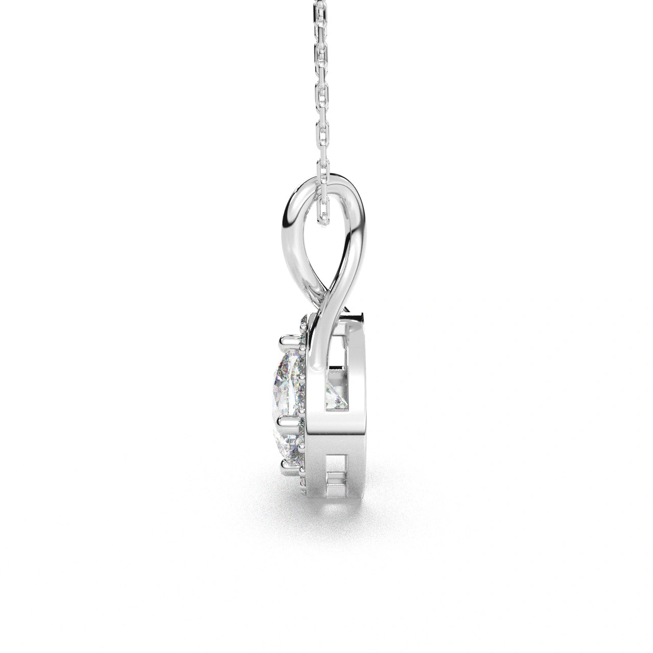 Pandantiv din aur cu diamant lab central de 1.42ct - imagine 9
