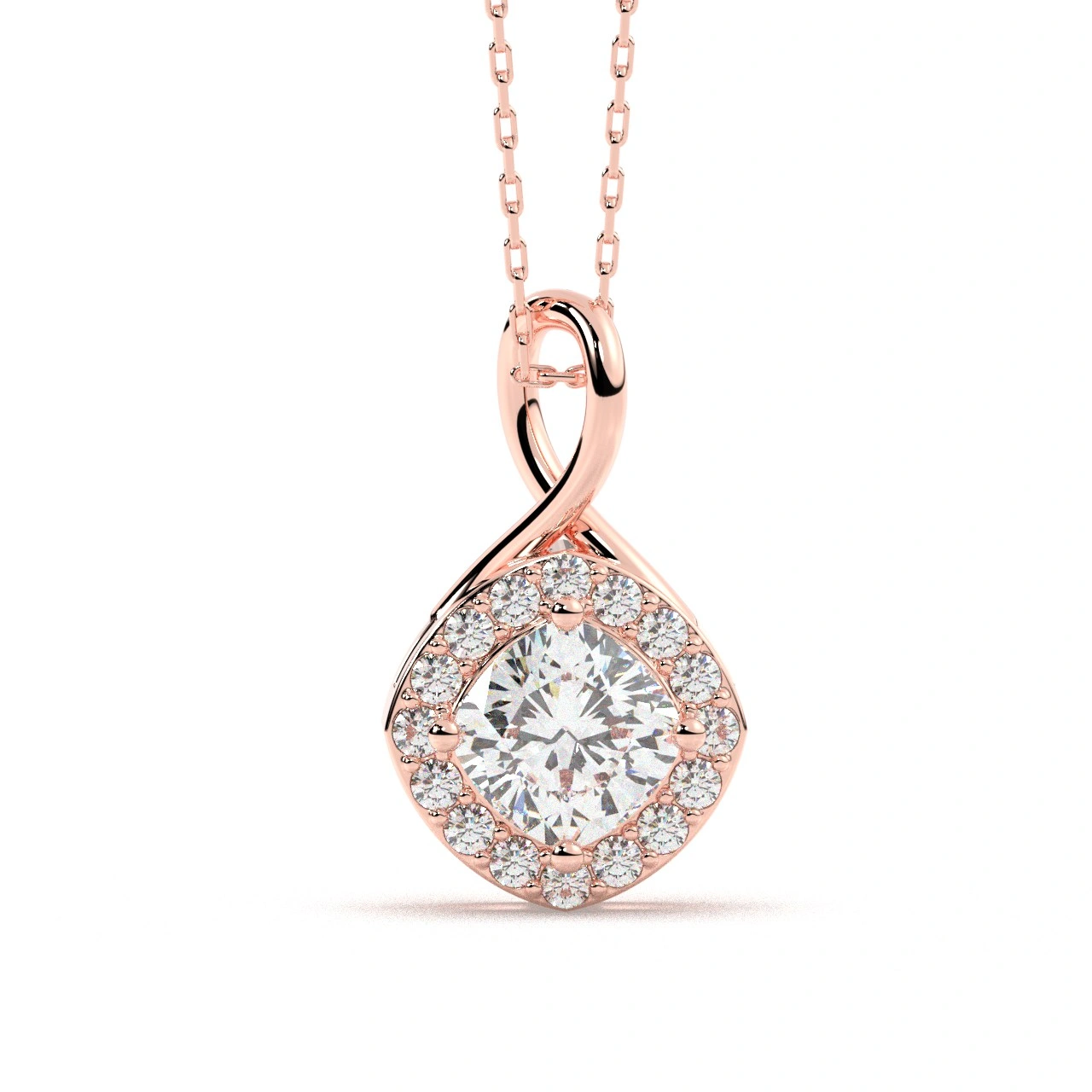 Pandantiv din aur cu diamant lab central de 1.42ct - imagine 4