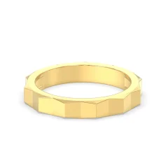 Inel model geometric din aur de 14K
